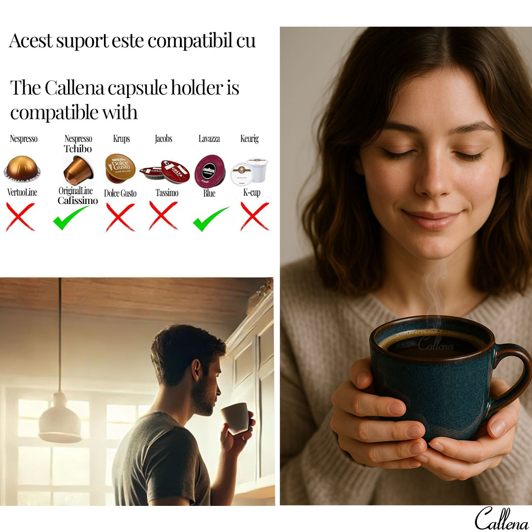 Suport 50 capsule cafea Nespresso, Lavazza, Tchibo Cafissimo, 40x24x6 cm, Callena Suport 50 capsule cafea Nespresso, Lavazza, Tchibo Cafissimo, 40x24x6 cm, Callena - imagine 4