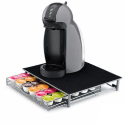 Suport 36 capsule cafea Dolce Gusto, antivibratii, tip raft, orizontal, otel, argintiu 39×35 cm Suport 36 capsule cafea Dolce Gusto, antivibratii, tip raft, orizontal, otel, argintiu 39×35 cm