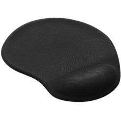 Mousepad ergonomic cu gel si suport incheietura, gaming, negru, 23x20 cm
