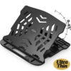 Suport laptop cu masa,stand laptop reglabil, ultraportabila, aerisire, 7 nivele de inclinare, negru, suport laptop birou, 28x26x2cm, Callena