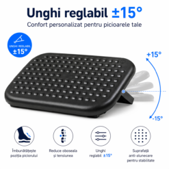 Alternative view of Suport picioare birou, suport picioare reglabil ±15°, 46x35x10 cm, Callena