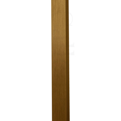 Oglinda 150x40cm de podea/perete, bronz metalizat, cu suport, cu picior, aluminiu, Callena - imagine 4