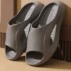 Slapi dama cu talpa groasa, papuci cauciuc de plaja sau de casa, ergonomici, comozi, lati, roz inchis, 37-38 EU, Callena