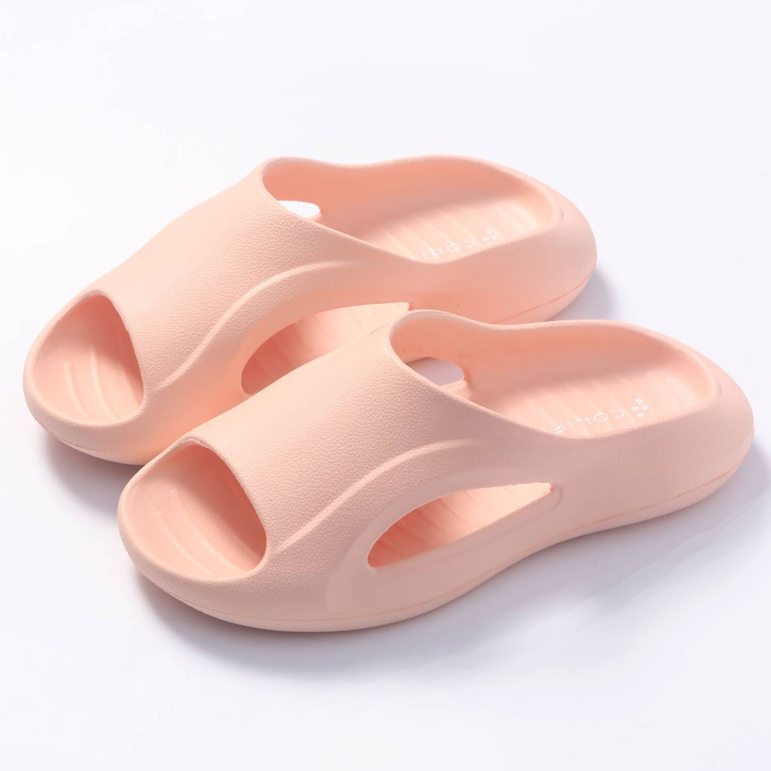 Slapi dama cu talpa groasa, papuci cauciuc de plaja sau de casa, ergonomici, comozi, lati, roz, 39-40 EU, Callena Slapi dama cu talpa groasa, papuci cauciuc de plaja sau de casa, ergonomici, comozi, lati, roz, 39-40 EU, Callena - imagine 3