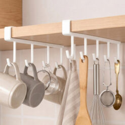 Set 2 suporti cani, cesti,  suport ustensile bucatarie, lingura, din otel, alb, universal 30x8x2 cm, Callena