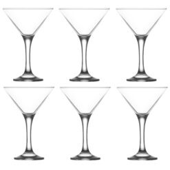Set 6 pahare cu picior pentru martini, desert, 175 ml, Callena